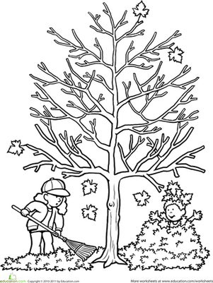 301x401 Autumn Tree Worksheet
