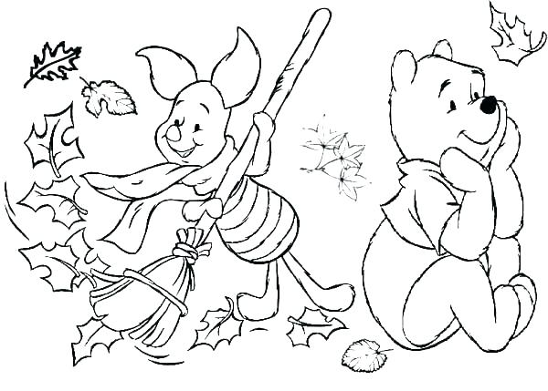 600x429 Fall Tree Coloring Sheet