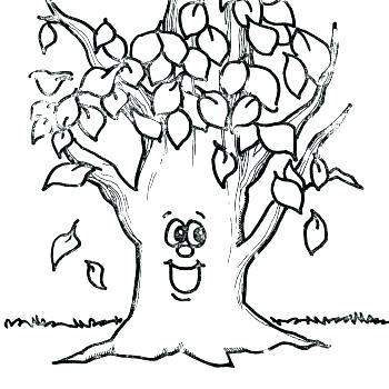 350x350 Autumn Tree Coloring Page Printable Fall Coloring Pages Autumn