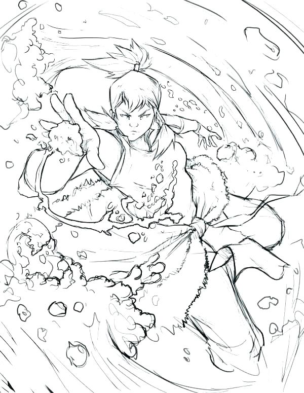 600x775 Avatar The Last Coloring Pages The Legend Of Korra Coloring Pages