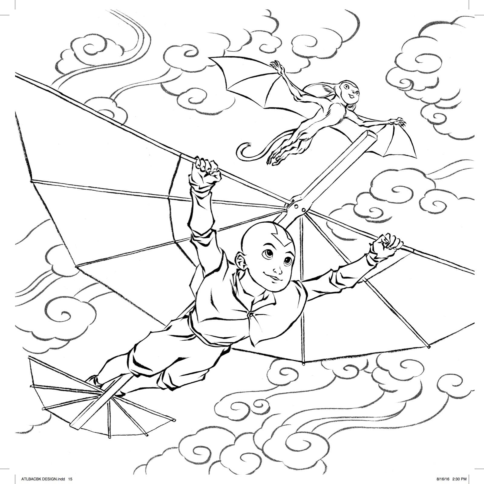 1600x1600 Avatar The Last Airbender Printable Coloring Pages Coloring