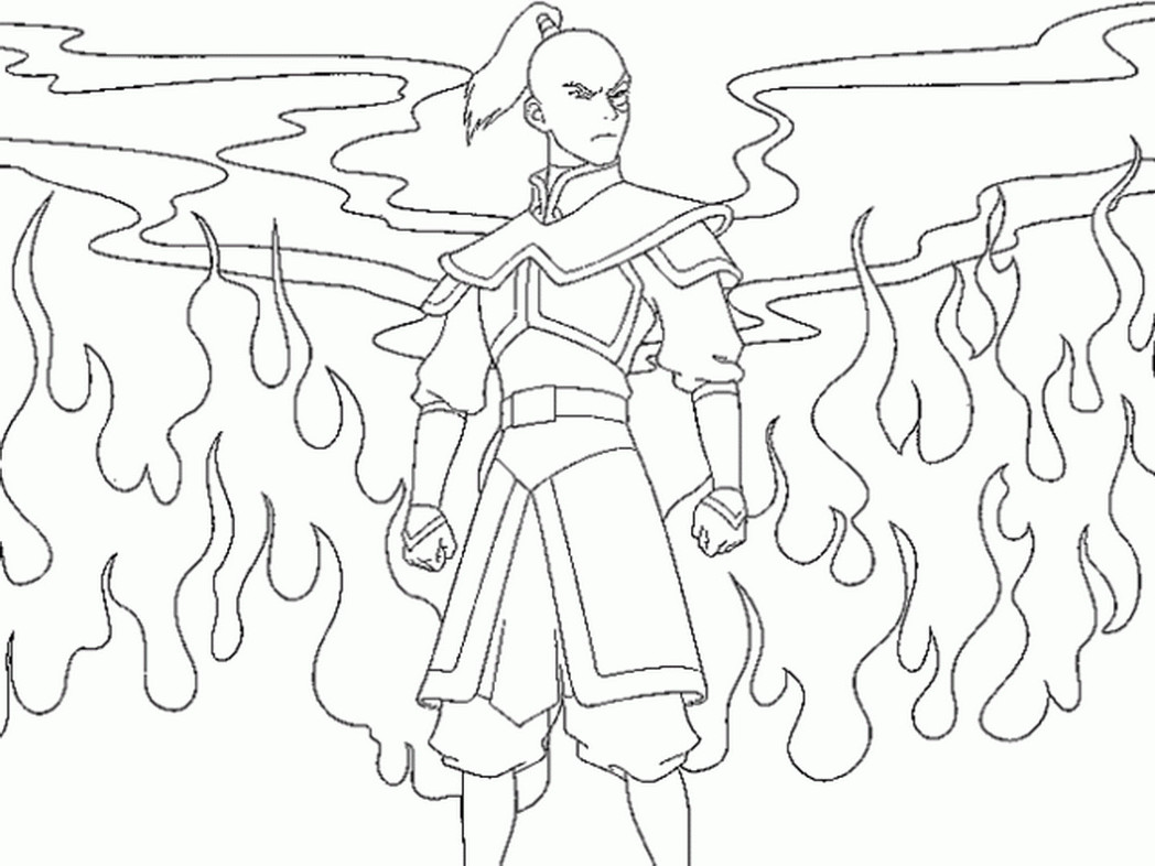 1048x786 Avatar Last Airbender Coloring Page 19 Pages