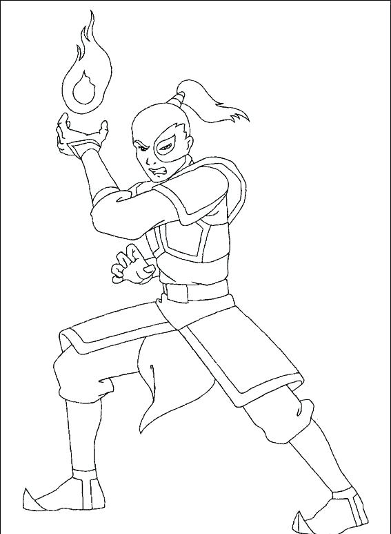 567x773 Avatar The Last Airbender Coloring Pages Avatar Last Coloring