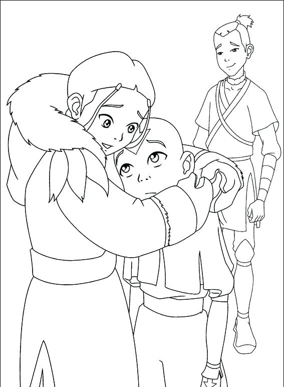 567x772 Avatar The Last Airbender Coloring Pages Online 5