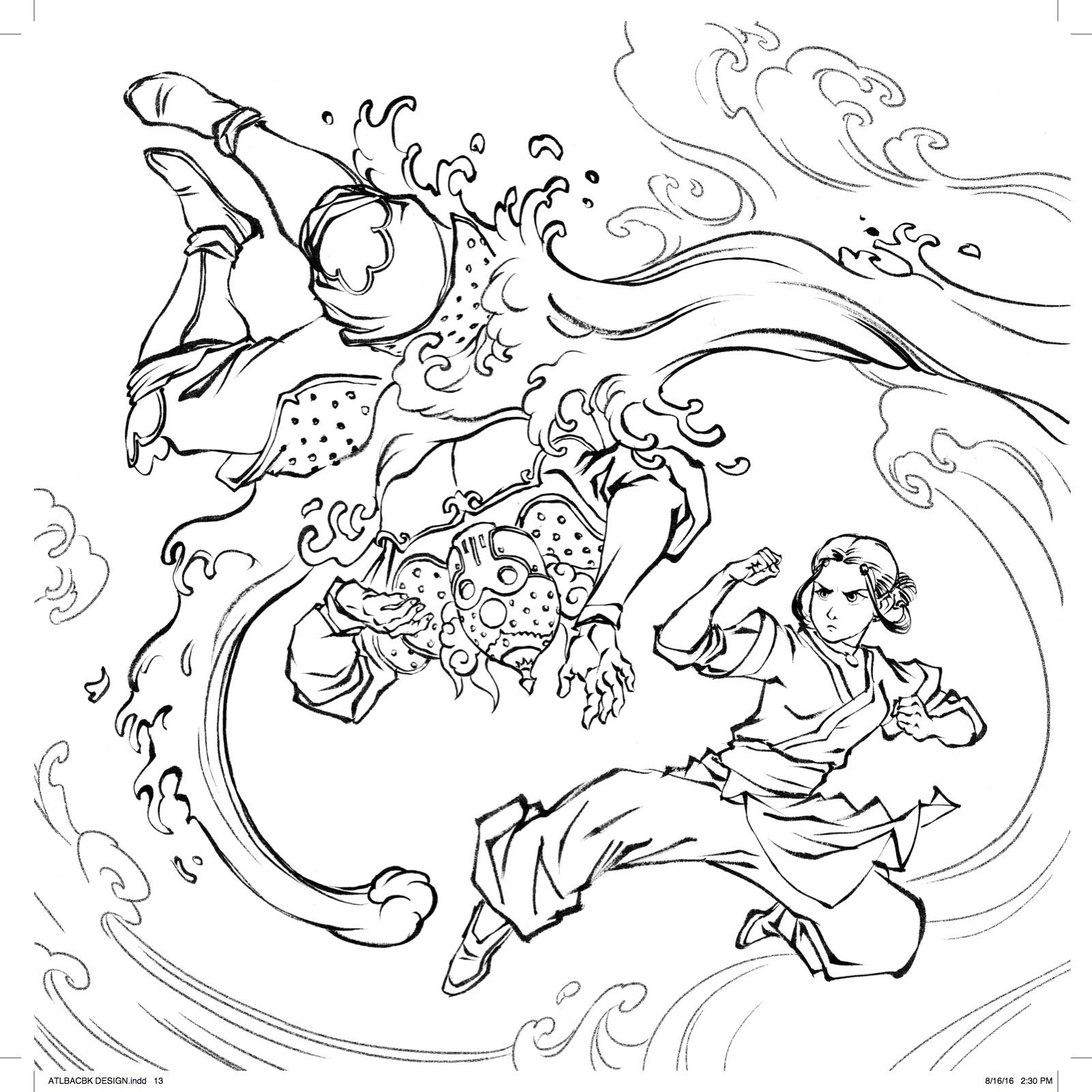 1600x1600 Great Avatar The Last Airbender Coloring Pages Contemporary New