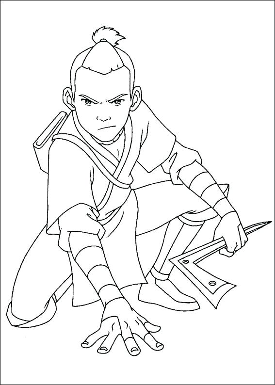 567x794 Coloring Avatar The Last Airbender Coloring Pages M Page Toph