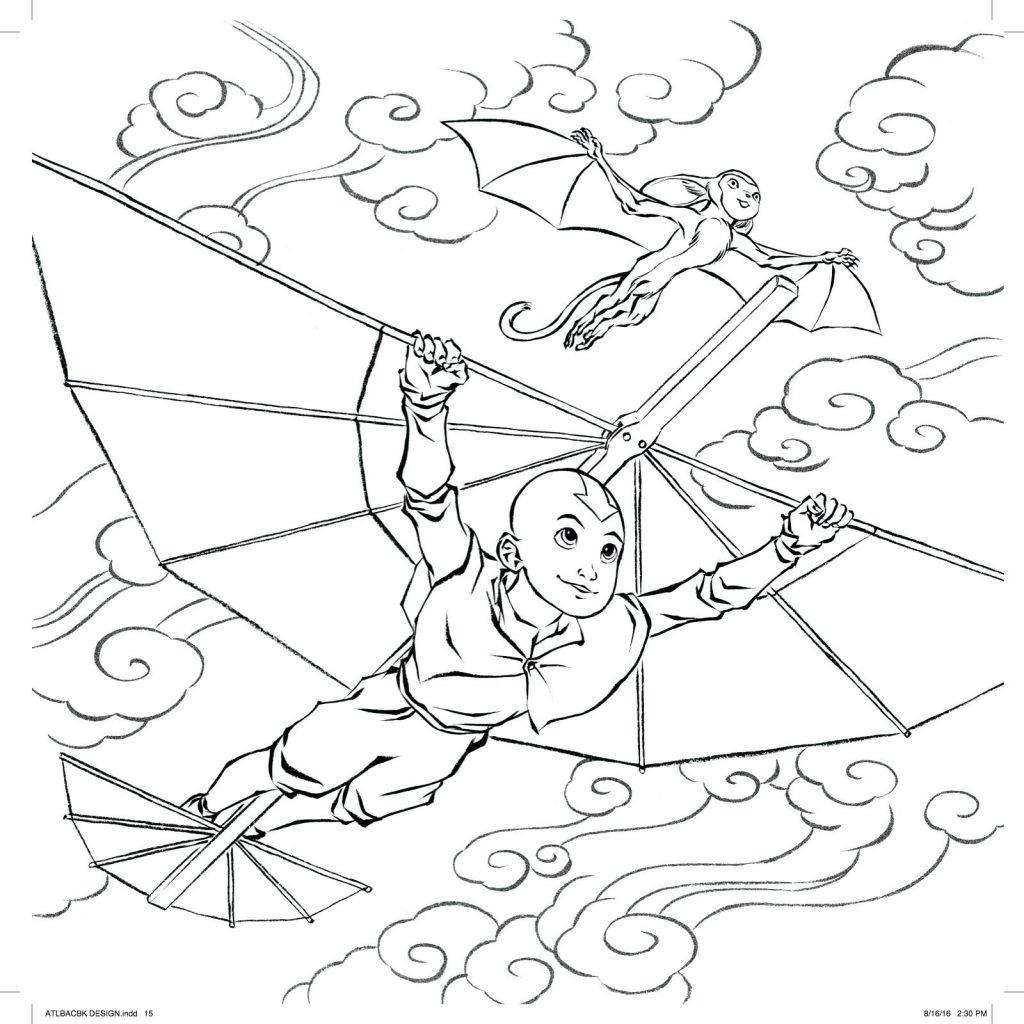 1024x1024 Coloring Page ~ Avatar The Last Airbender Coloring Pages Legend