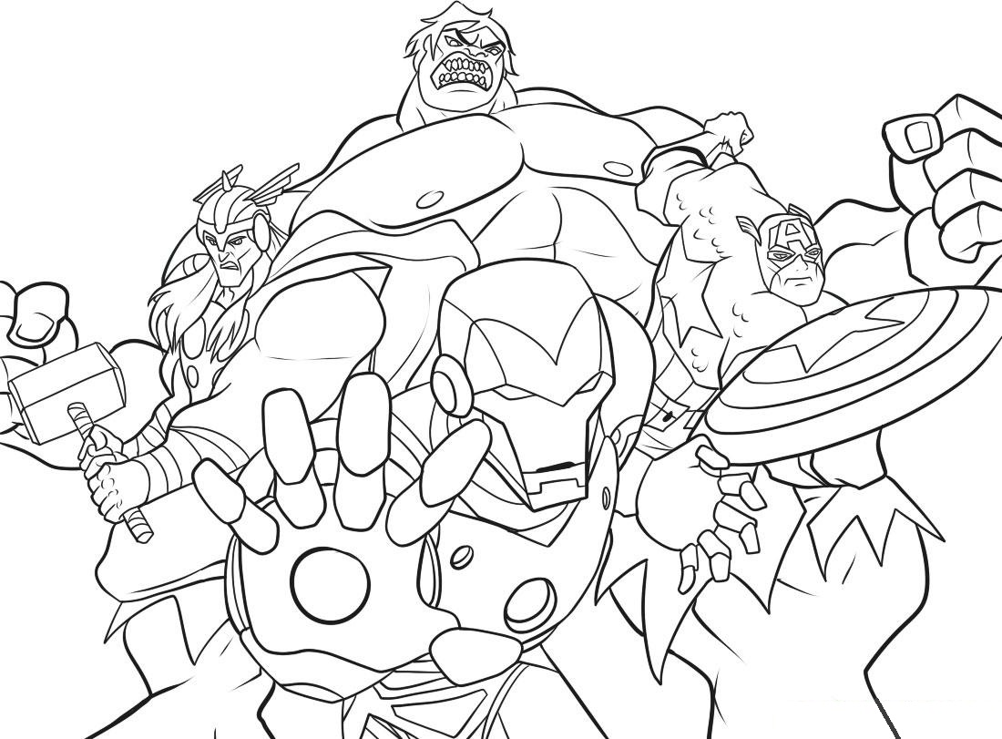 1100x811 Avengers Coloring Pages Free Printable Avengers Coloring Pages