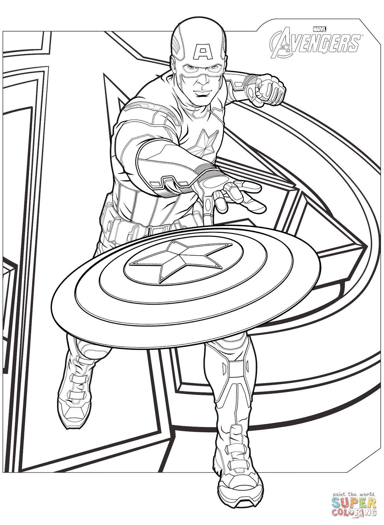 1232x1682 Avengers Coloring Pages Free