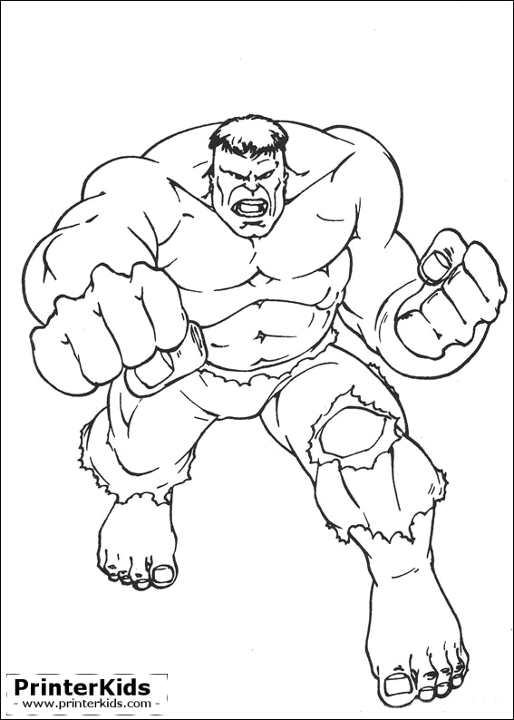 567x794 Avengers Hulk Coloring Pages Printable