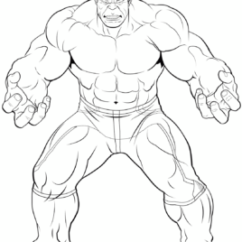 268x268 Avengers The Hulk Coloring Page Free Printable Coloring Pages
