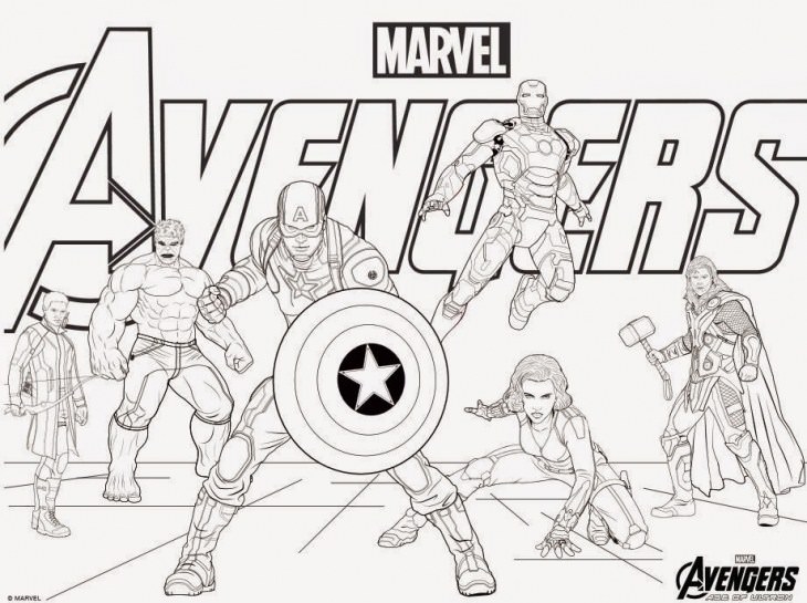 730x545 Avengers Logo Coloring Pages