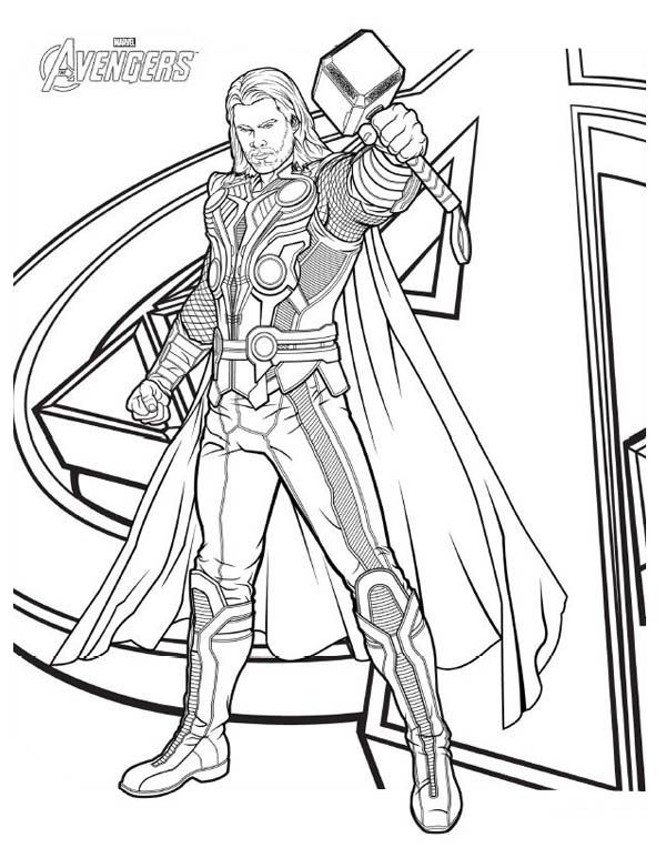 Avengers Thor Coloring Pages