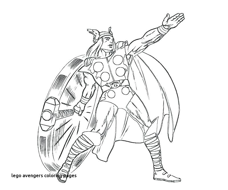 800x667 Thor Coloring Page Golfclixfo For Lego Avengers Coloring Pages