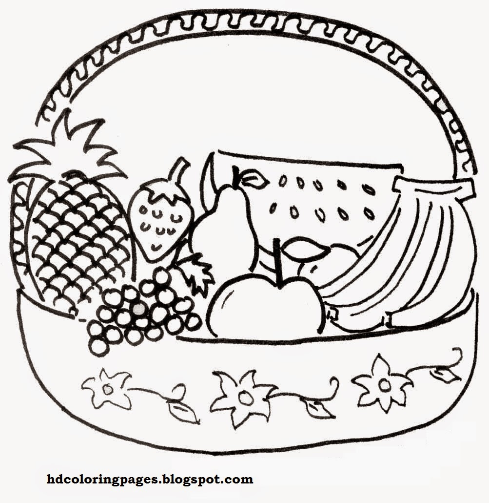 1003x1030 Fruits Basket Coloring Pages