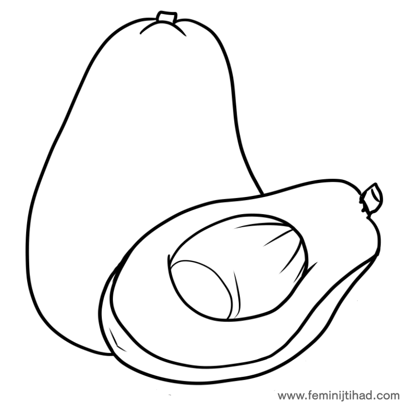 800x800 Avocado Coloring Images To Print Coloring Pages For Kids