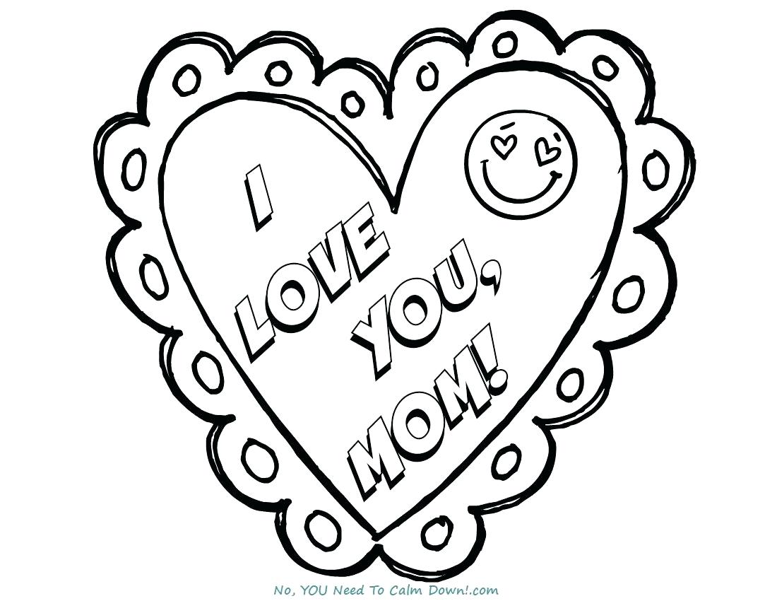 1100x850 Coloring Pages That Say I Love You Mom Mothers Day Page Free