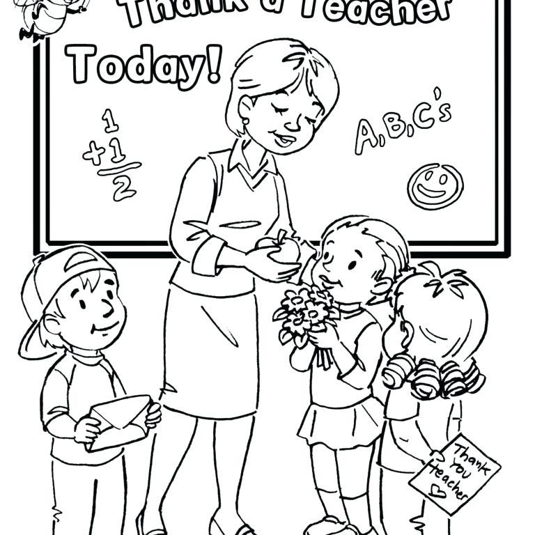 768x768 Teacher Appreciation Coloring Pages Teacher Coloring Pages Teacher
