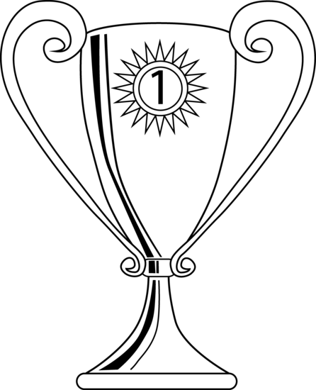 446x550 Trophy Coloring Page