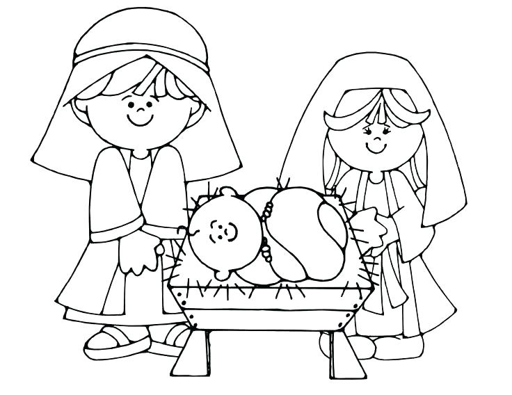 736x568 Free Nativity Scene Coloring Pages Nativity Scene Coloring Sheets