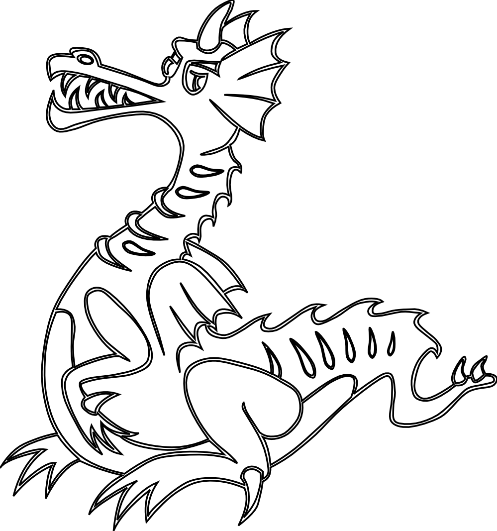 999x1067 Free Printable Dragon Coloring Pages For Kids