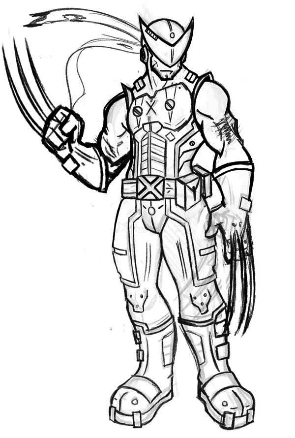 600x890 Wolverine Coloring Pages