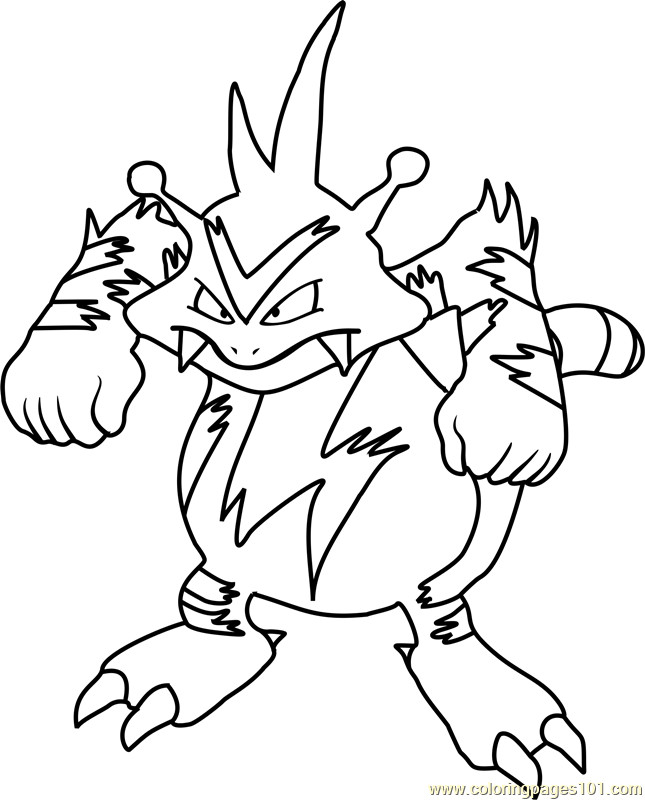 645x800 Mega Pokemon Coloring Pages Awesome Electabuzz Pokemon Coloring
