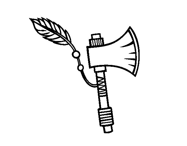 600x470 Axe Coloring Pages Printable Coloring Page