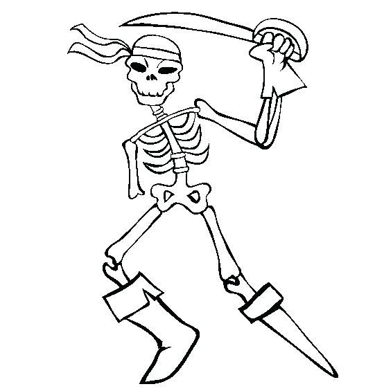 554x565 Skeleton Pictures To Color Drawn Skeleton Coloring Page 8 Axial