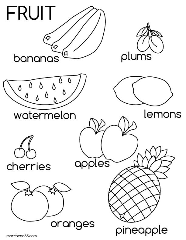 612x792 Fruit Pictures For Kids