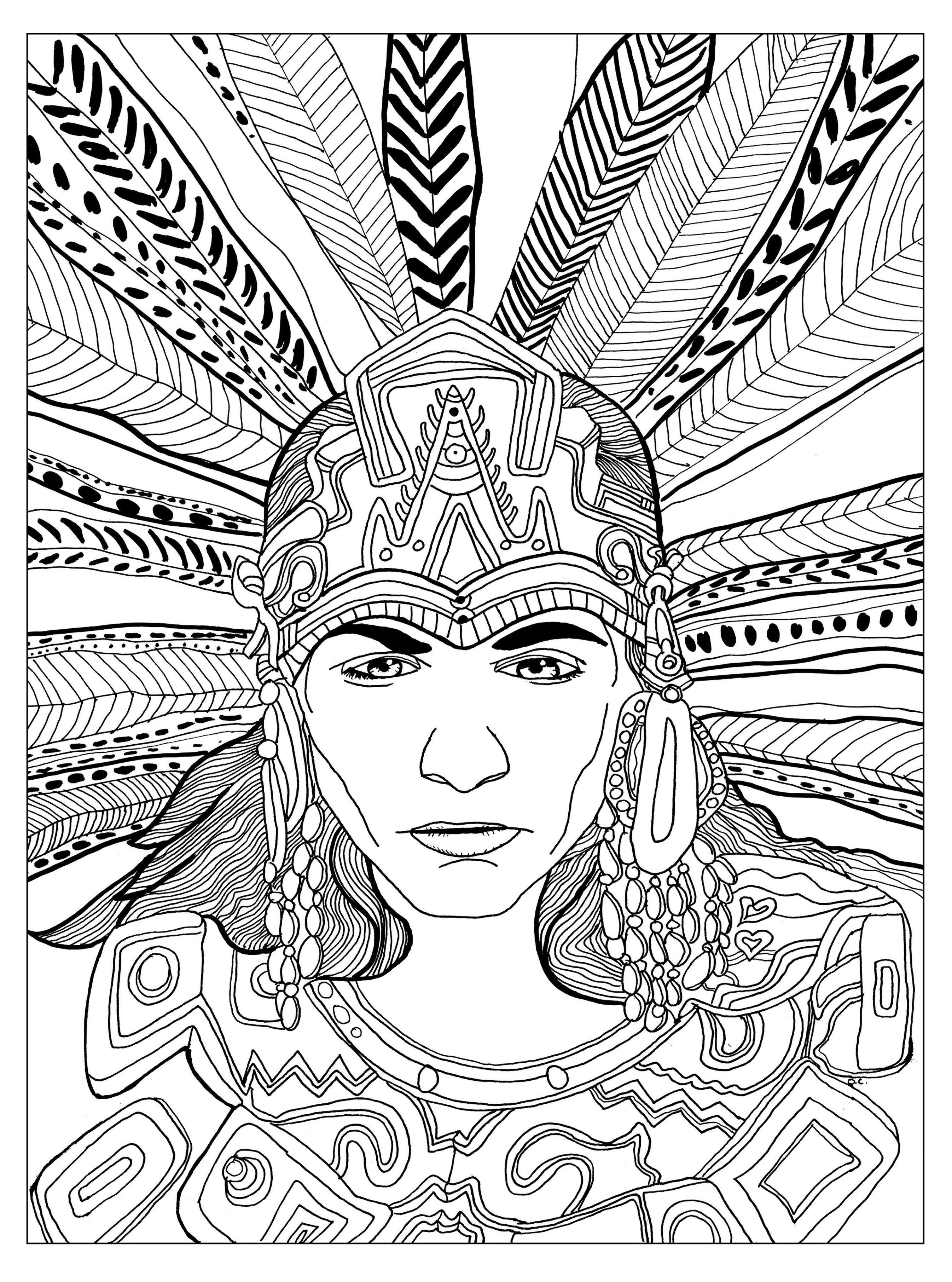 2692x3624 Mayan Calendar Coloring Page Copy Coloring Mayan Coloring Pages