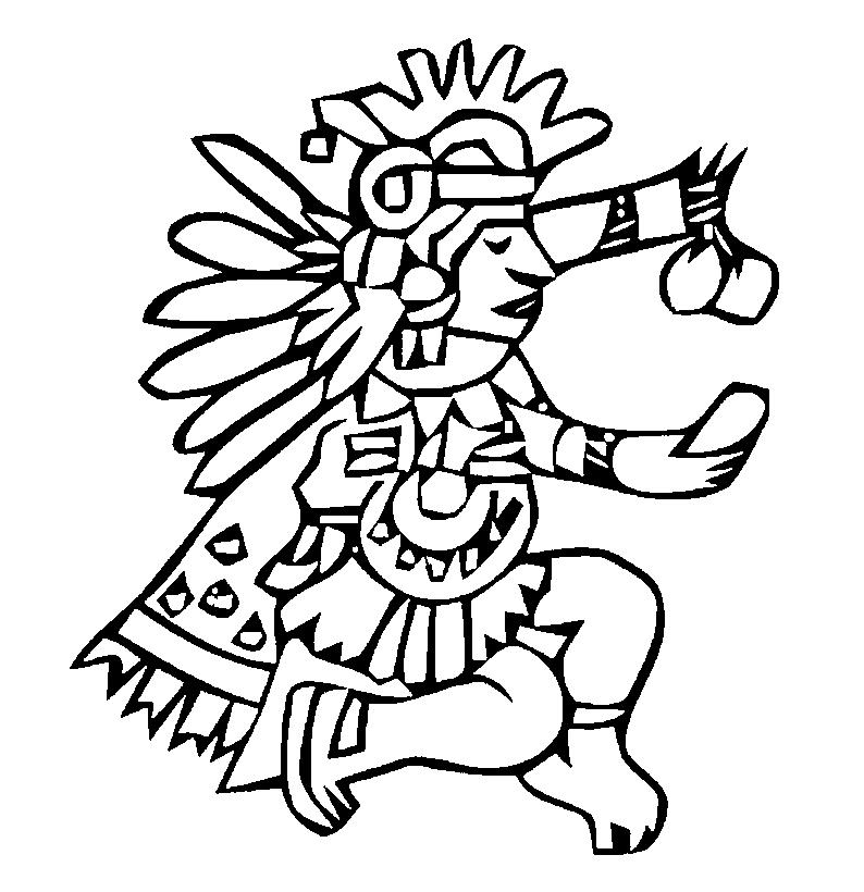 794x820 Aztec Empire Coloring Page 2