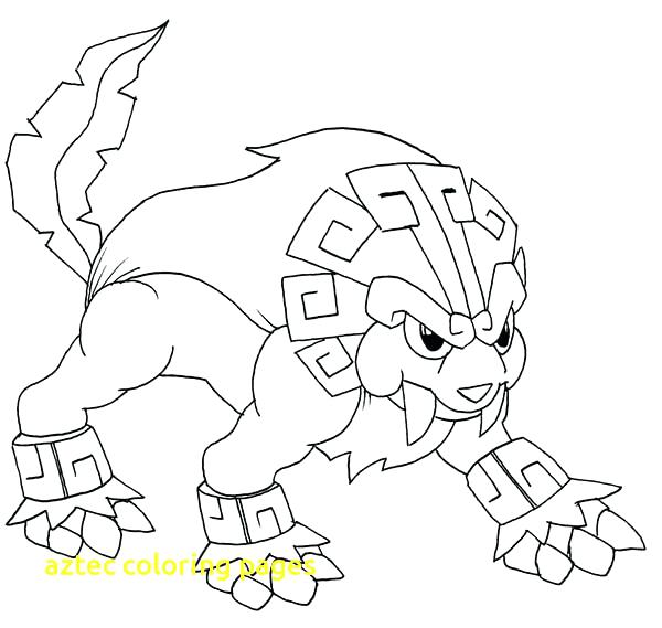600x569 Coloring Pages With Lion Sculpture Aztec Of Mayan Macgregormalta