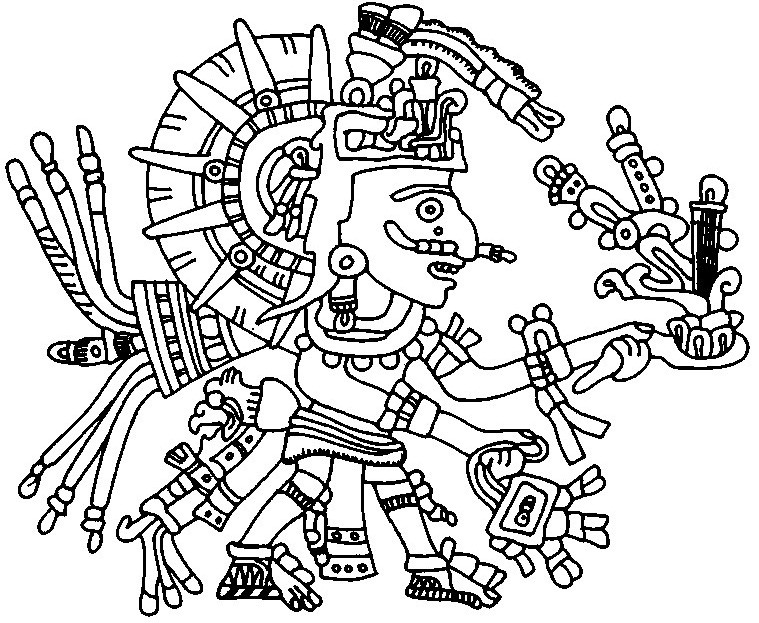 759x623 Aztec Art Coloring Pages