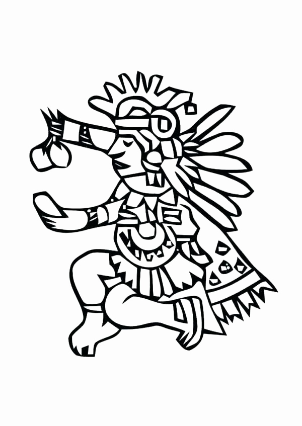 Aztec Design Coloring Pages