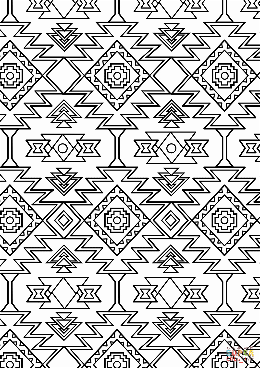 1061x1500 Aztec Print Coloring Pages Ohmygirl.us