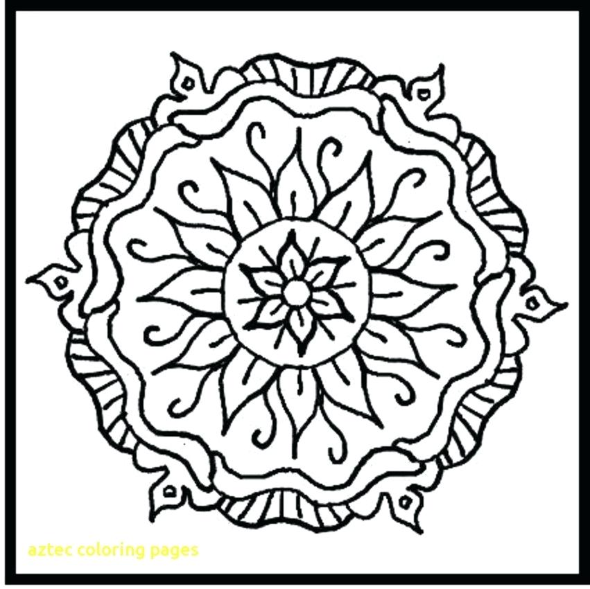 851x850 Coloring Page Free Coloring Pages Coloring Page Aztec Elephant
