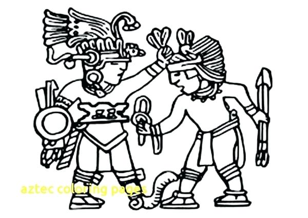 600x425 Aztec Coloring Pages Coloring Pages With King Of Bless His Warrior
