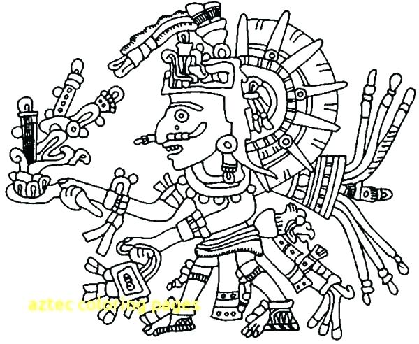 600x492 Aztec Coloring Pages Empire Coloring Page 5 Aztec Calendar