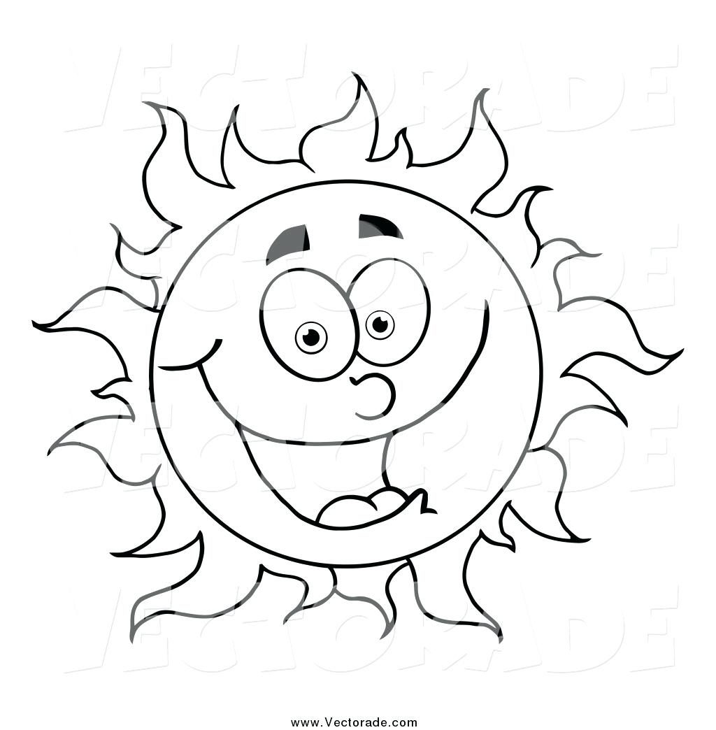 1024x1044 Coloring Pages ~ Sun Coloring Page Vector Of A Black And White
