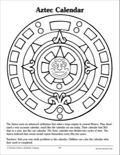 244x316 Aztec Calendar Reference And Pattern Page Mercedes Benz