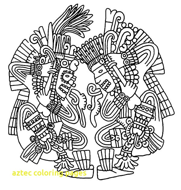 600x631 Aztec Coloring Pages With Aztec Art Coloring Pages