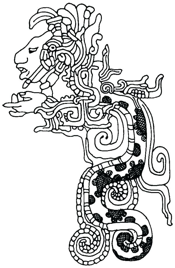 600x921 Aztec Calendar Coloring Page Aztec Calendar Stone Coloring Page
