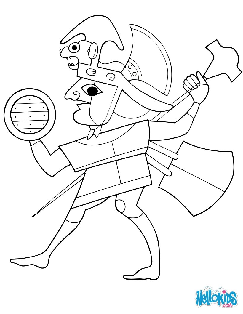 820x1060 Moche Warrior Coloring Pages
