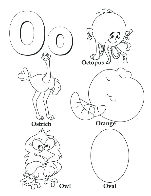 612x792 Coloring Letter Pages Fascinating Letter O Coloring Pages My A