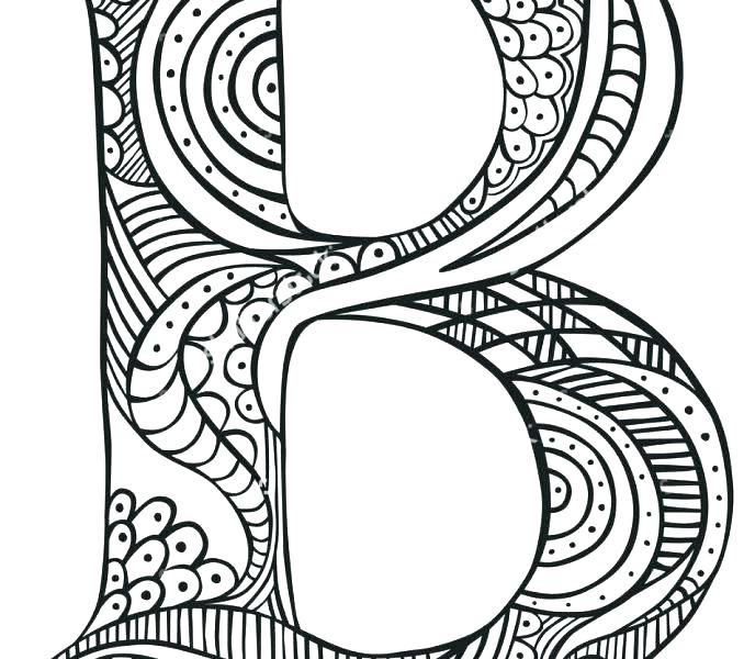 678x600 Coloring Pages Letter B
