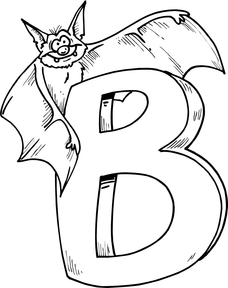 944x1194 Letter B Coloring Pages Coloring Pages 4 Bats