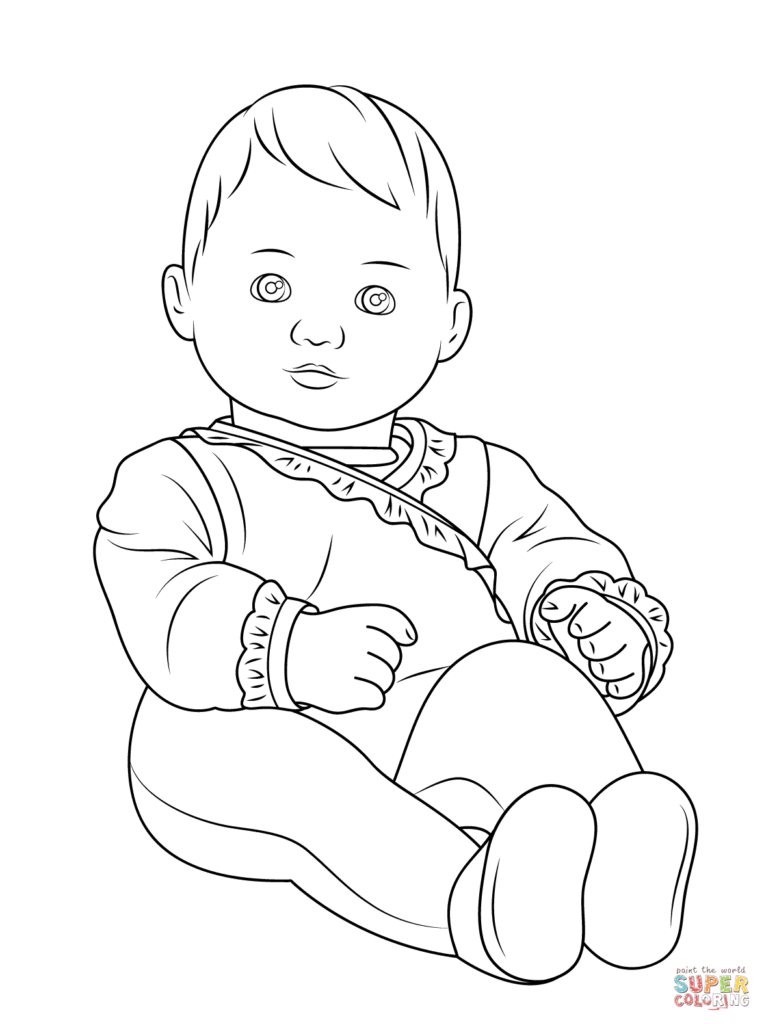 764x1024 Baby Doll Coloring Pages Get Bubbles
