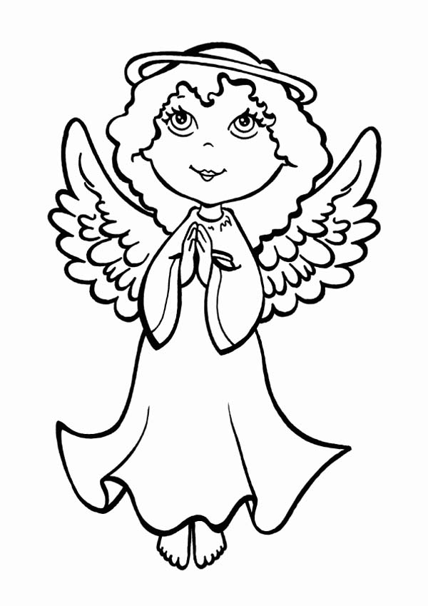 Baby Angel Coloring Pages