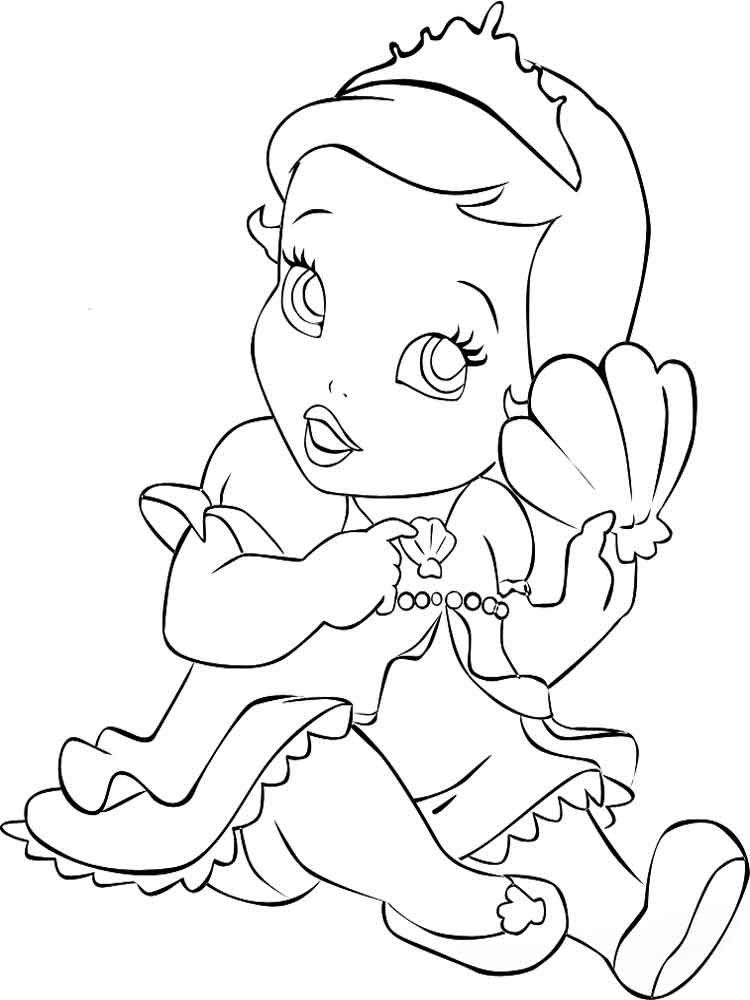 750x1000 Baby Princess Coloring Pages. Free Printable Baby Princess